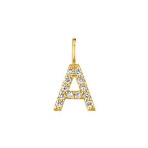 Gold and Silver Initial Pendant